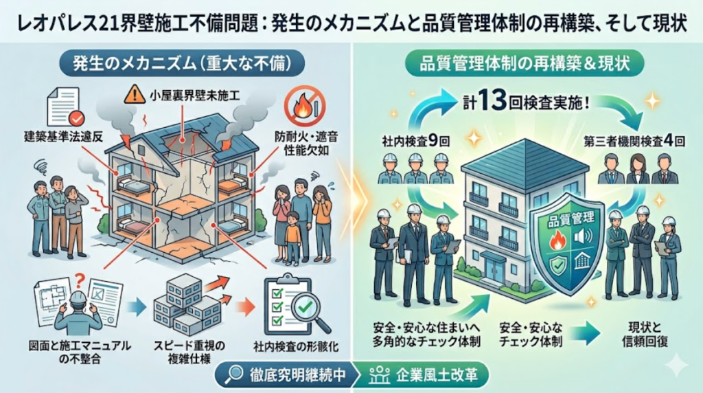 レオパレス21界壁施工不備問題:発生のメカニズムと品質管理体制の再構築、そして現状 | 日住検総研