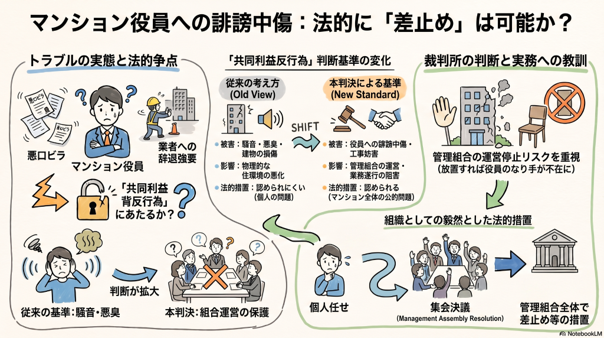 役員誹謗中傷への差止請求と共同利益背反行為の認定